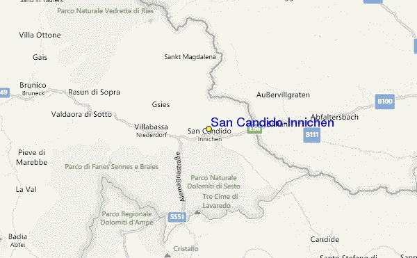 San Candido/Innichen Location Map