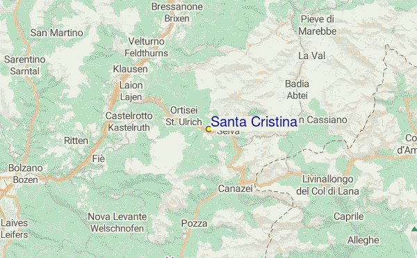 Santa Cristina Location Map