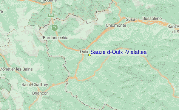 Sauze d'Oulx (Via Lattea) Location Map