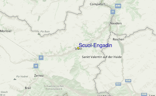 Scuol/Engadin Location Map