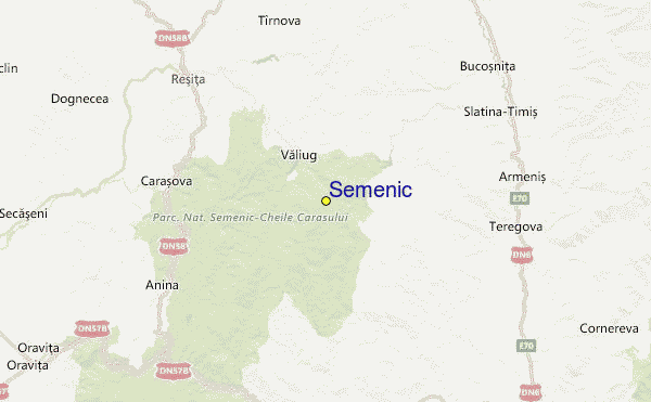 Semenic Location Map