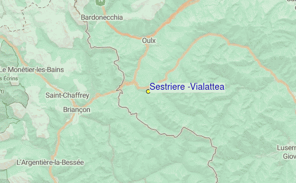 Sestrière (Via Lattea) Location Map