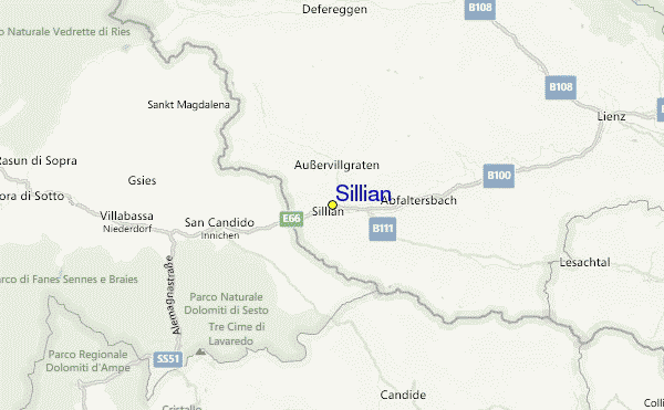 Sillian Location Map