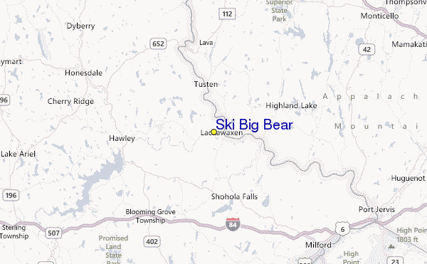 Ski Big Bear Location Map