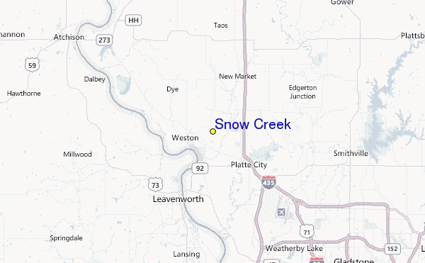 Snow Creek Location Map