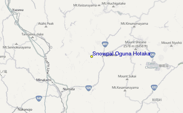 Snowpal Oguna Hotaka Location Map