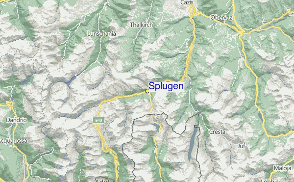 Splügen Location Map
