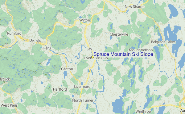 Spruce Mountain Ski Slope Location Map
