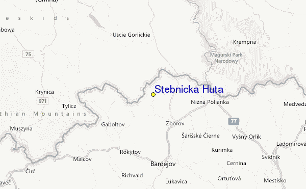 Stebnícka Huta Location Map