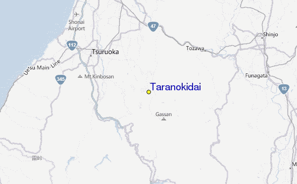 Taranokidai Location Map