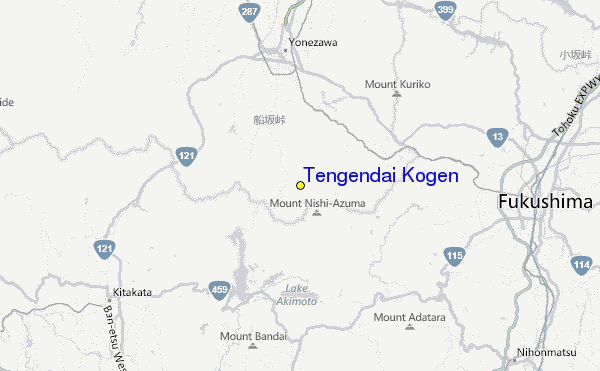 Tengendai Kogen Location Map