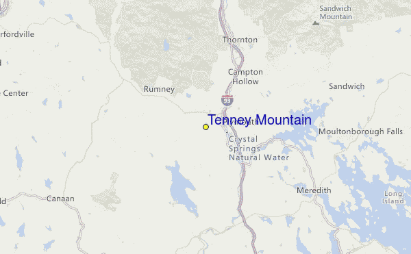 Tenney Mountain Location Map