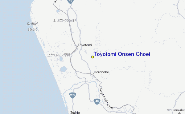 Toyotomi Onsen Choei Location Map
