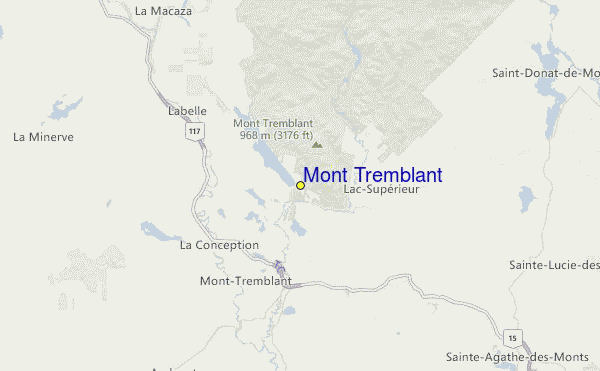 Mont Tremblant Location Map