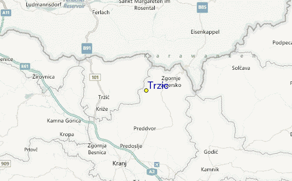 Trzic Location Map