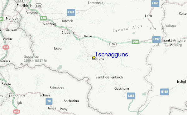 Tschagguns Location Map