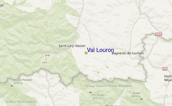 Val Louron Location Map