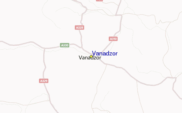 Vanadzor Location Map