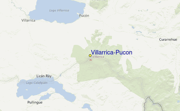 Villarrica-Pucon Location Map