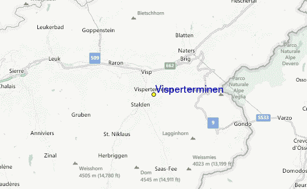 Visperterminen Location Map