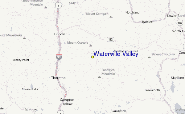 Waterville Valley Location Map
