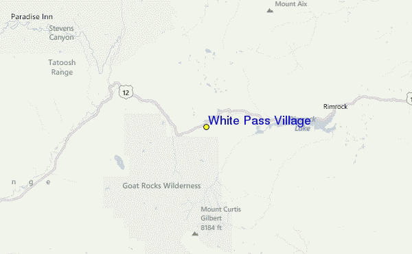 White Pass Village Location Map