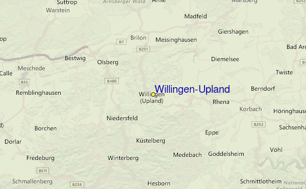 Willingen-Upland Location Map