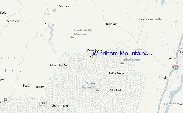 Windham Mountain Location Map