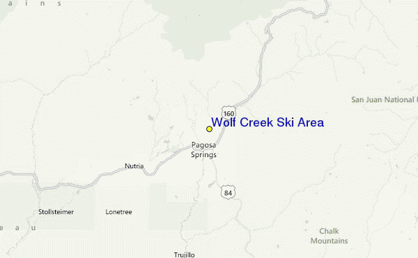 Wolf Creek Ski Area Location Map