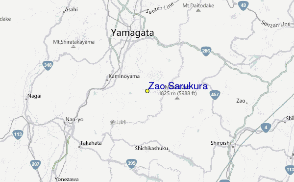Zao Sarukura Location Map