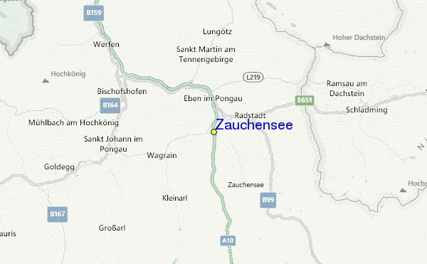 Zauchensee Location Map