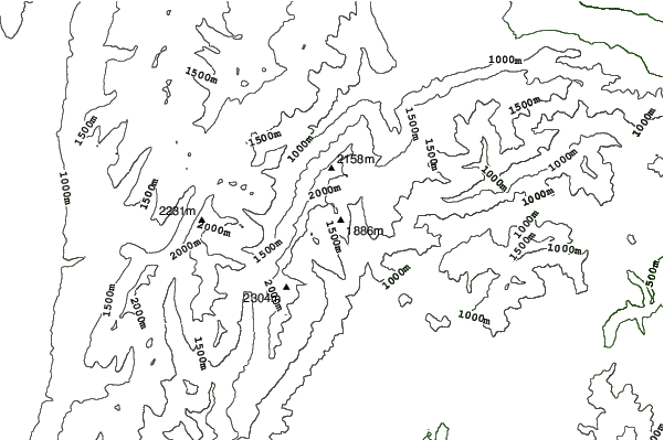 Alpure Peaks neighbourhood contours