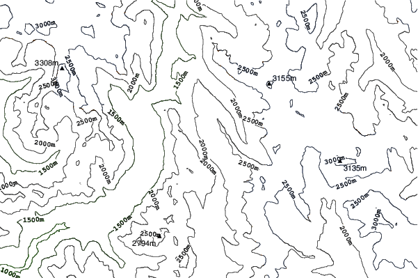Amiskwi Lodge neighbourhood contours