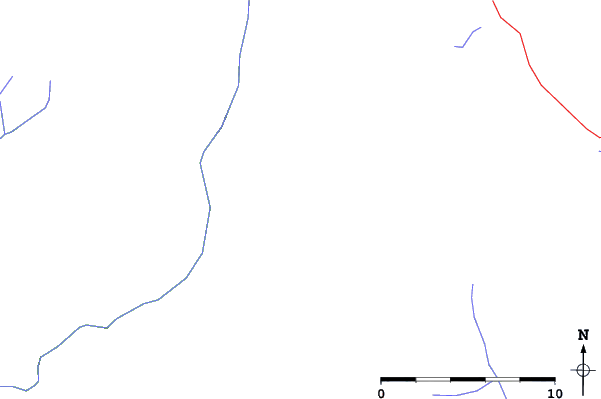 Roads and rivers close to Amiskwi Lodge