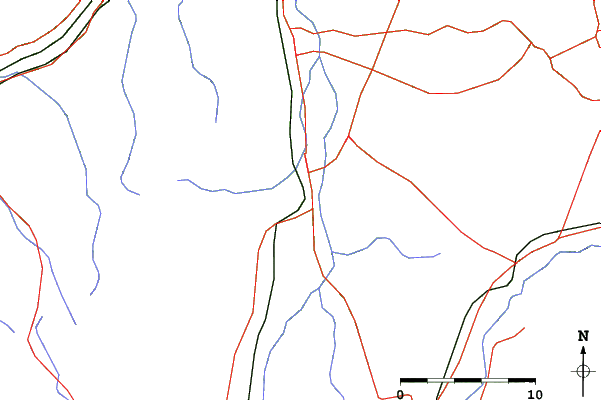 Roads and rivers close to Arai Funaokayama