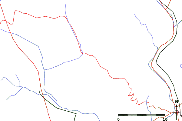 Roads and rivers close to Asiago