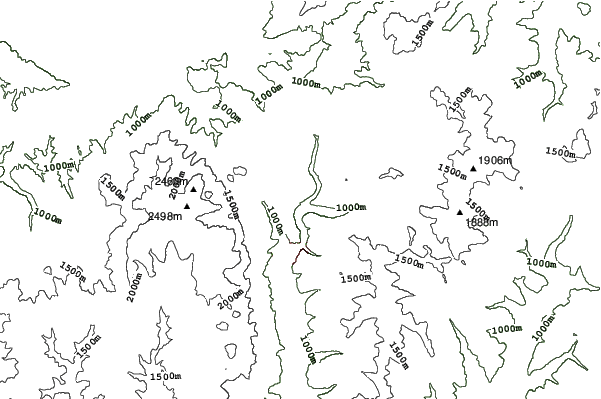 Azuga neighbourhood contours