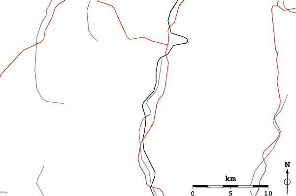Roads and rivers close to Azuga
