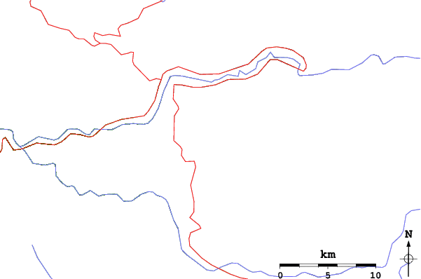 Roads and rivers close to Yosemite-Badger Pass Ski Area