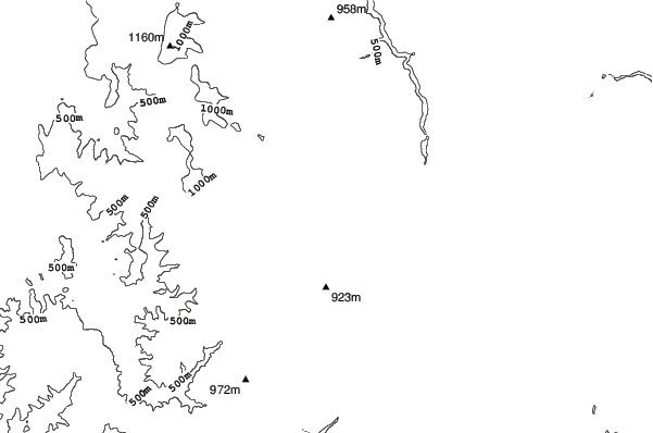 Baiersbronn neighbourhood contours