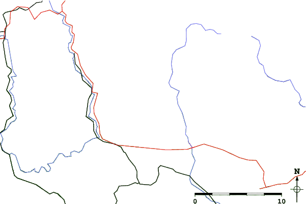 Roads and rivers close to Benecko