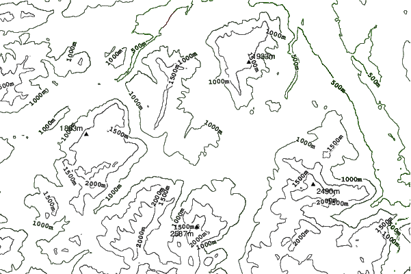 Bischofswiesen/Götschen neighbourhood contours