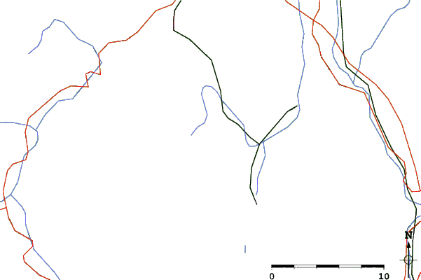 Roads and rivers close to Bischofswiesen/Götschen