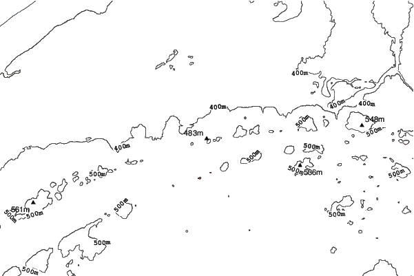 Black River Basin neighbourhood contours