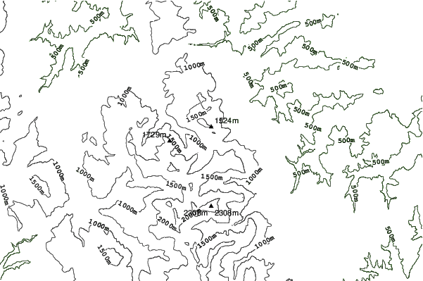 Bolognola-Ski neighbourhood contours