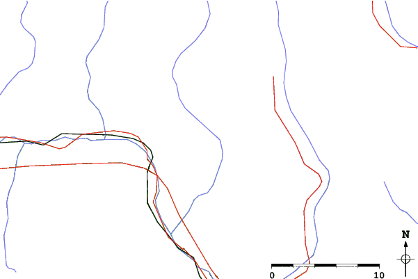 Roads and rivers close to Brusson