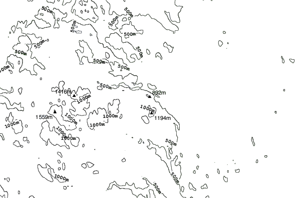 Bydalen neighbourhood contours