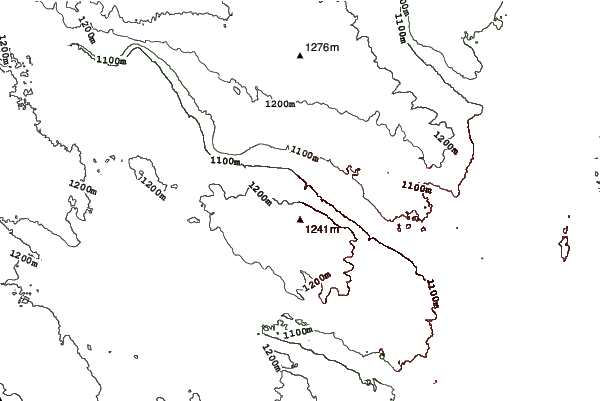 Calgary/Canada Olympic Park neighbourhood contours