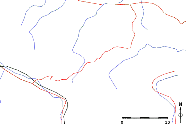 Roads and rivers close to Camurac
