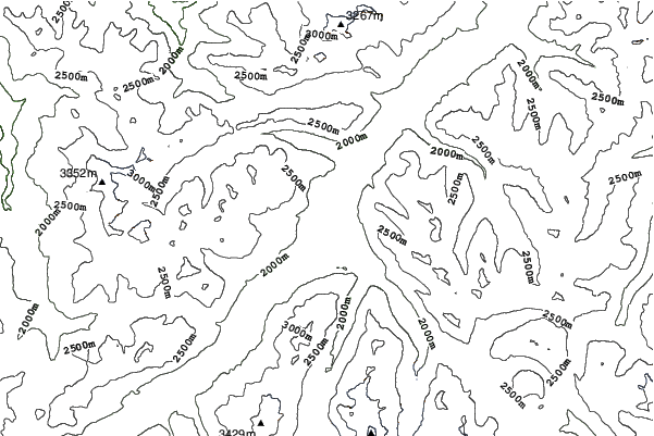 Celerina/Engadin neighbourhood contours